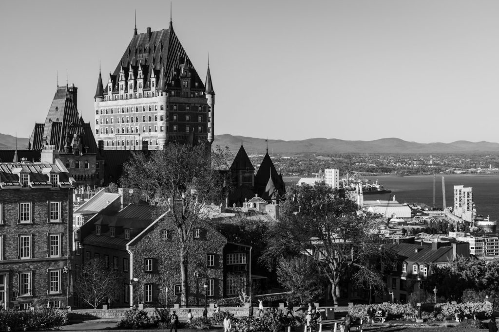 Château Frontenac overlooking Quebec City, Canada
