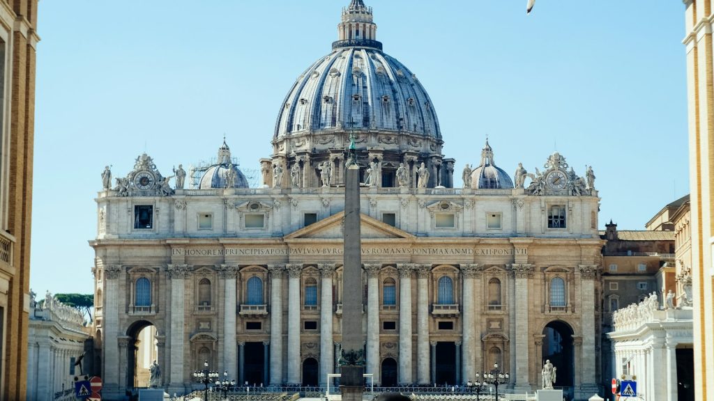 St. Peter's Basilica and its dome in Vatican City